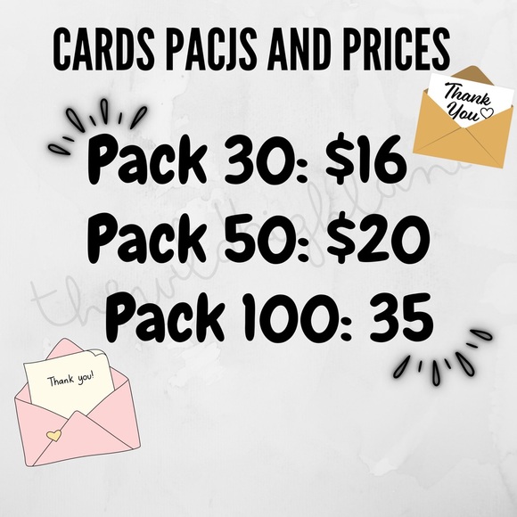 Thank You Cards, Custom Cards - Picture 2 of 3